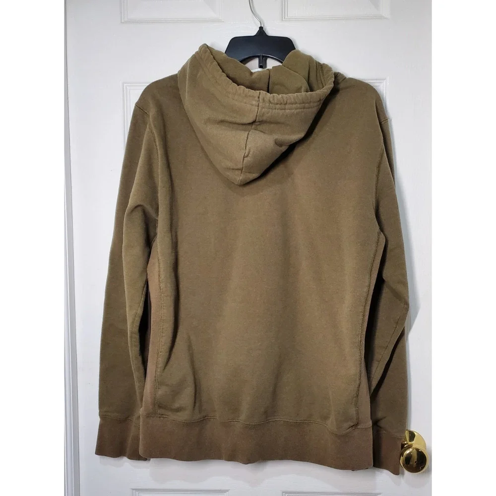 The North Face Men’s Olive Green Hoodie Medium Pullover Logo FA22